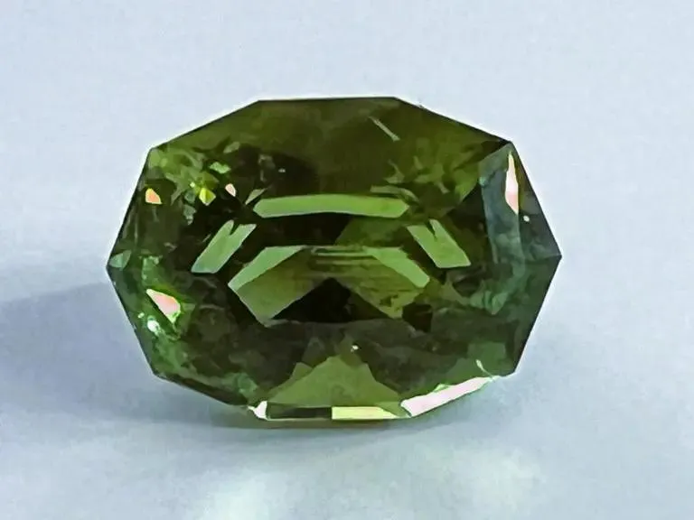 13.7ct Oval Mint Green Tourmaline Gemstone