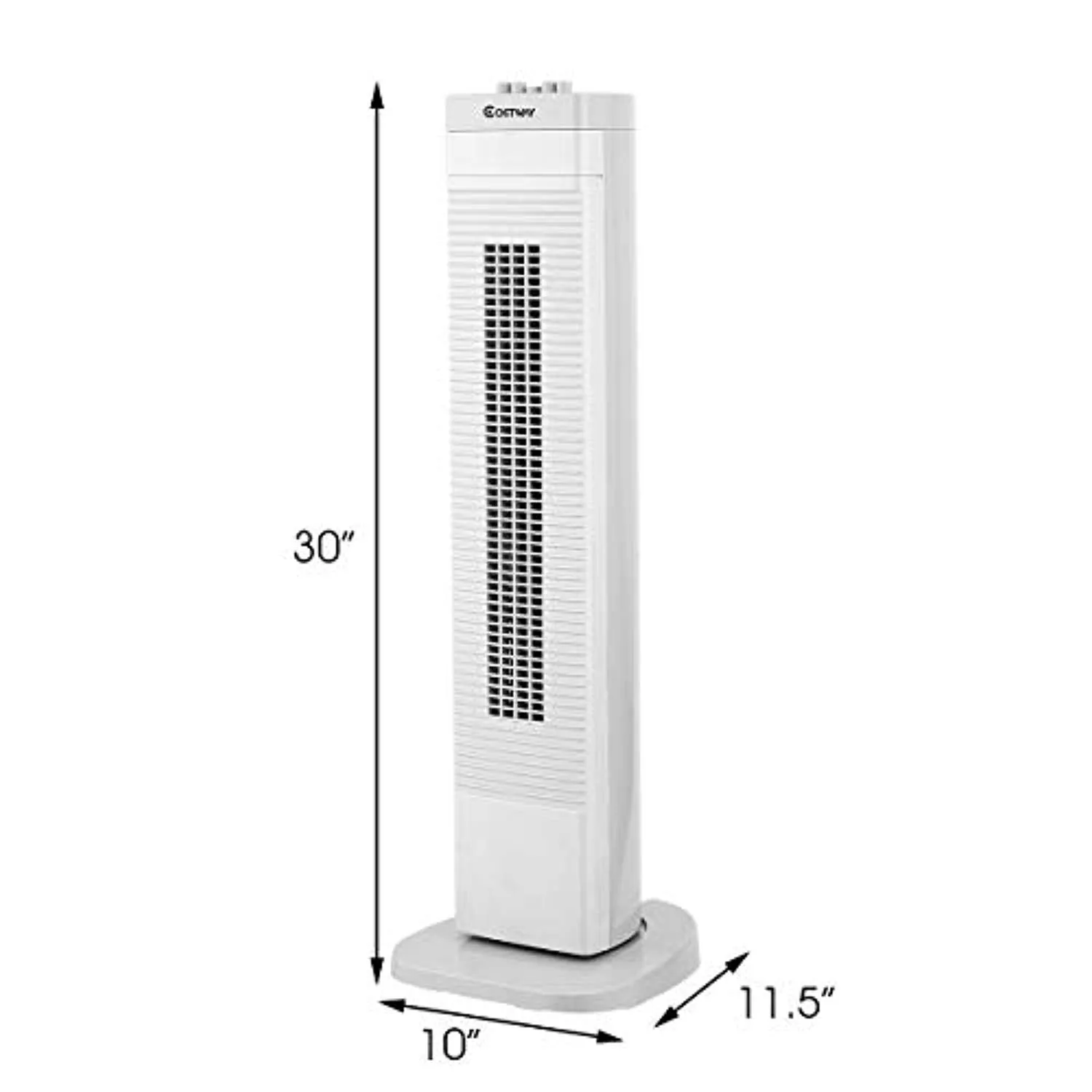 30-Inch Quiet Portable Oscillating Fan, 3 Speed Control