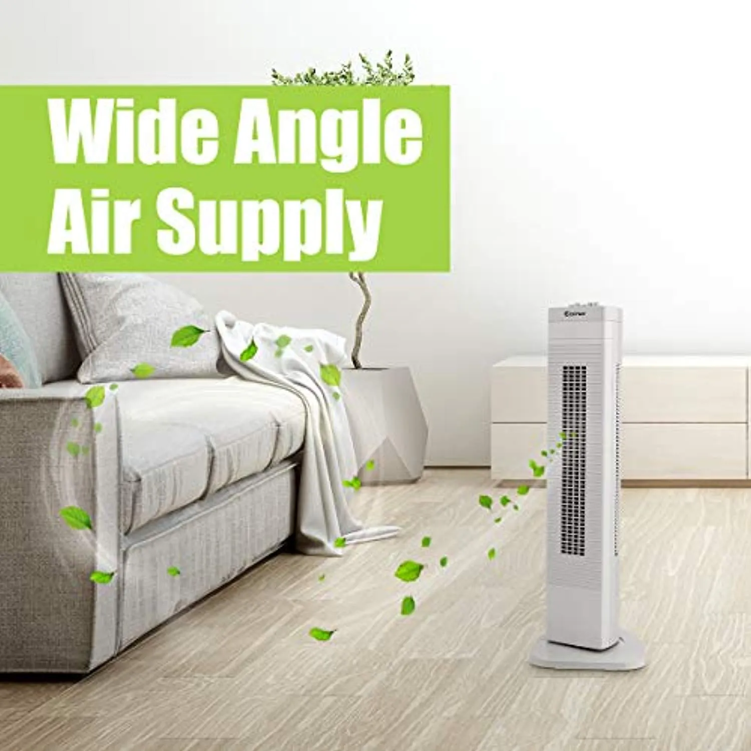 30-Inch Quiet Portable Oscillating Fan, 3 Speed Control