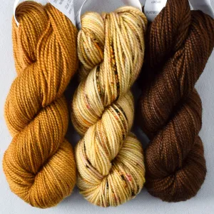 Alder, Espresso, Old Gold - Toe Trio - Babette