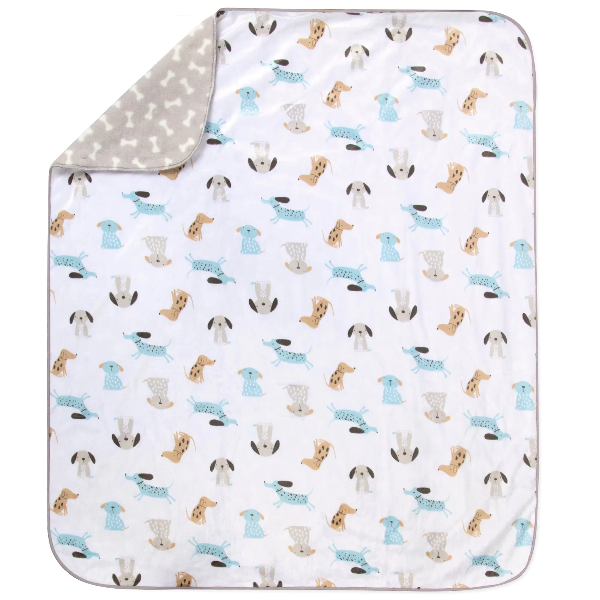 Baby Fleece Blankets 36" x 30" - Puppy Themed