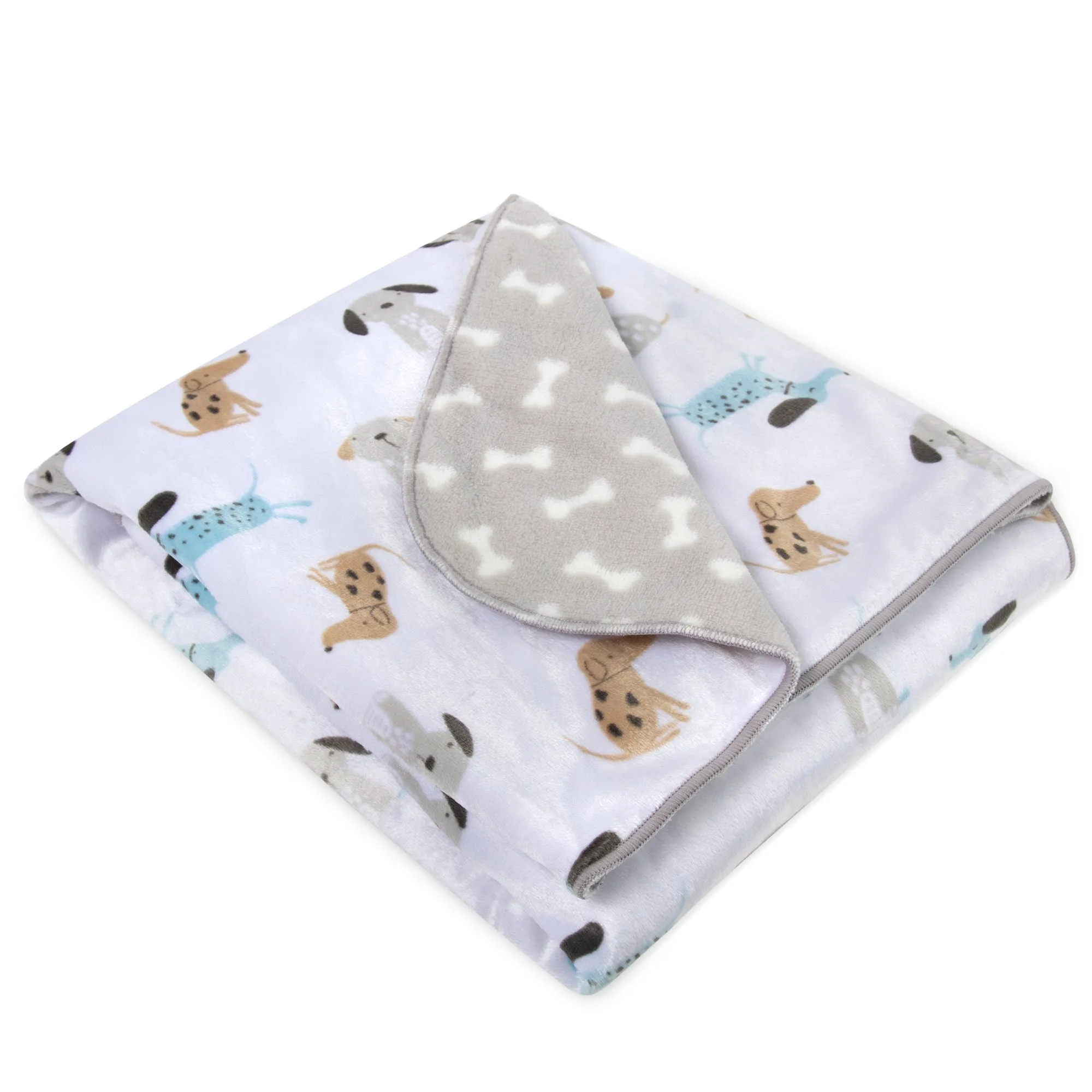 Baby Fleece Blankets 36" x 30" - Puppy Themed