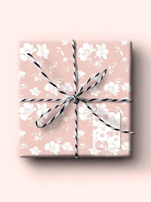 Blush Blossoms wrapping paper
