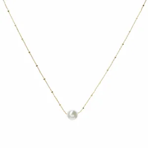 Bridal Single Pearl Necklace