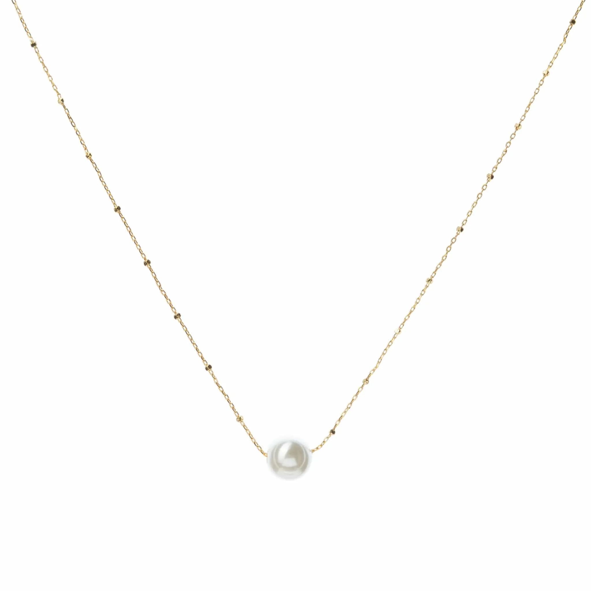 Bridal Single Pearl Necklace