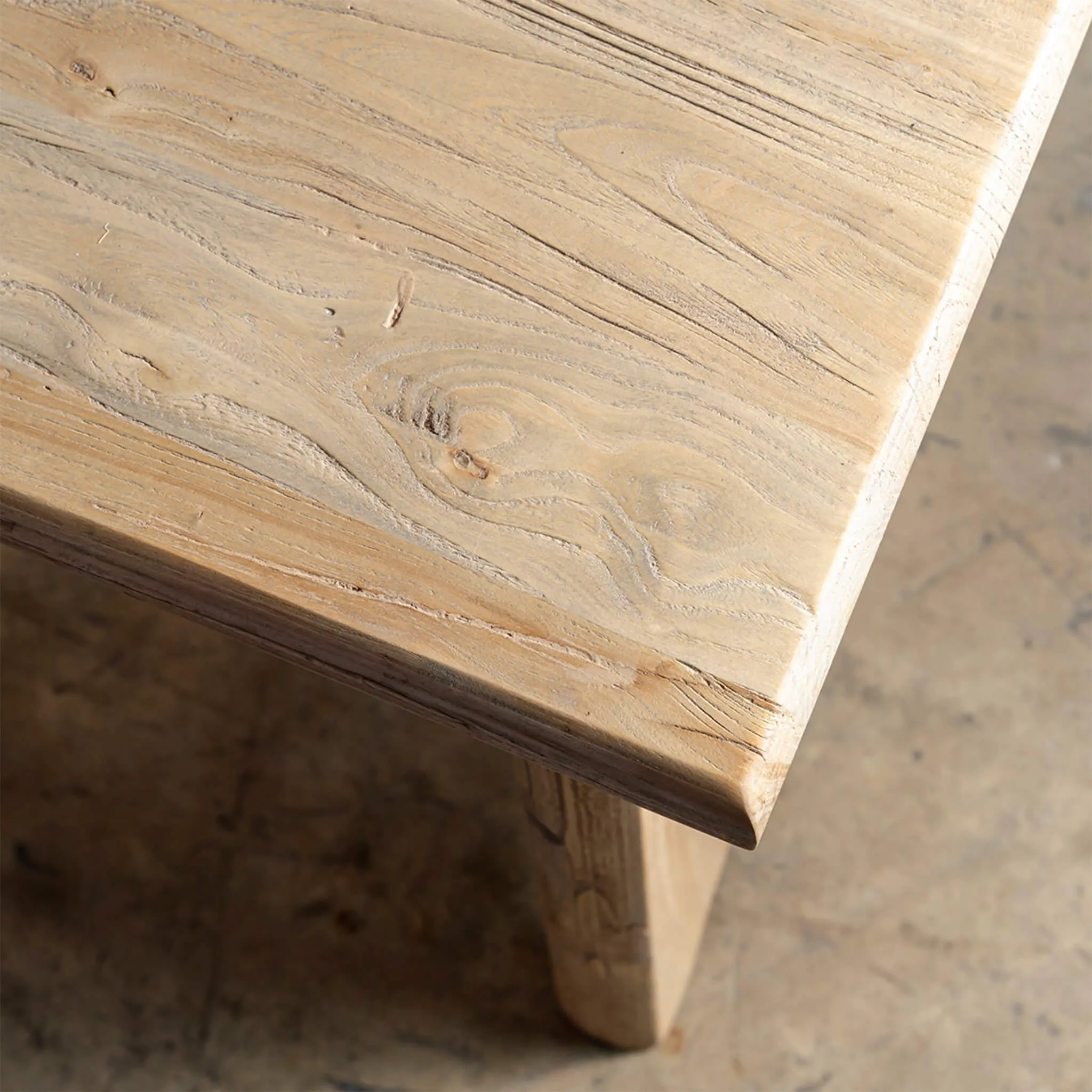 CAPRETTA ELM COFFEE TABLE  |  150CM  |  BLEACHED BRISTLE