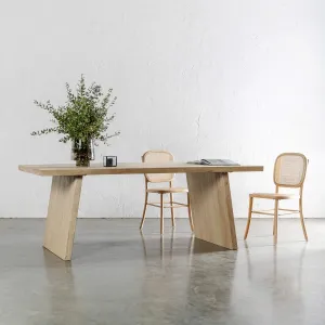 CAPRETTA ELM DINING TABLE  |  210CM  |  BLEACHED BRISTLE