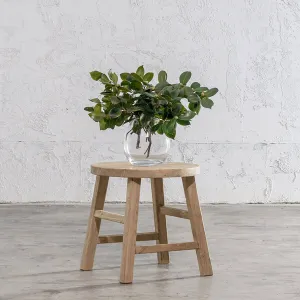 CAPRETTA ELM ROUND SIDE TABLE  |  BLEACHED BRISTLE