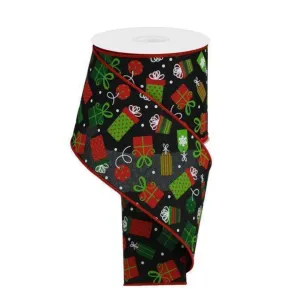 Christmas Presents Ribbon, 4"X10YD