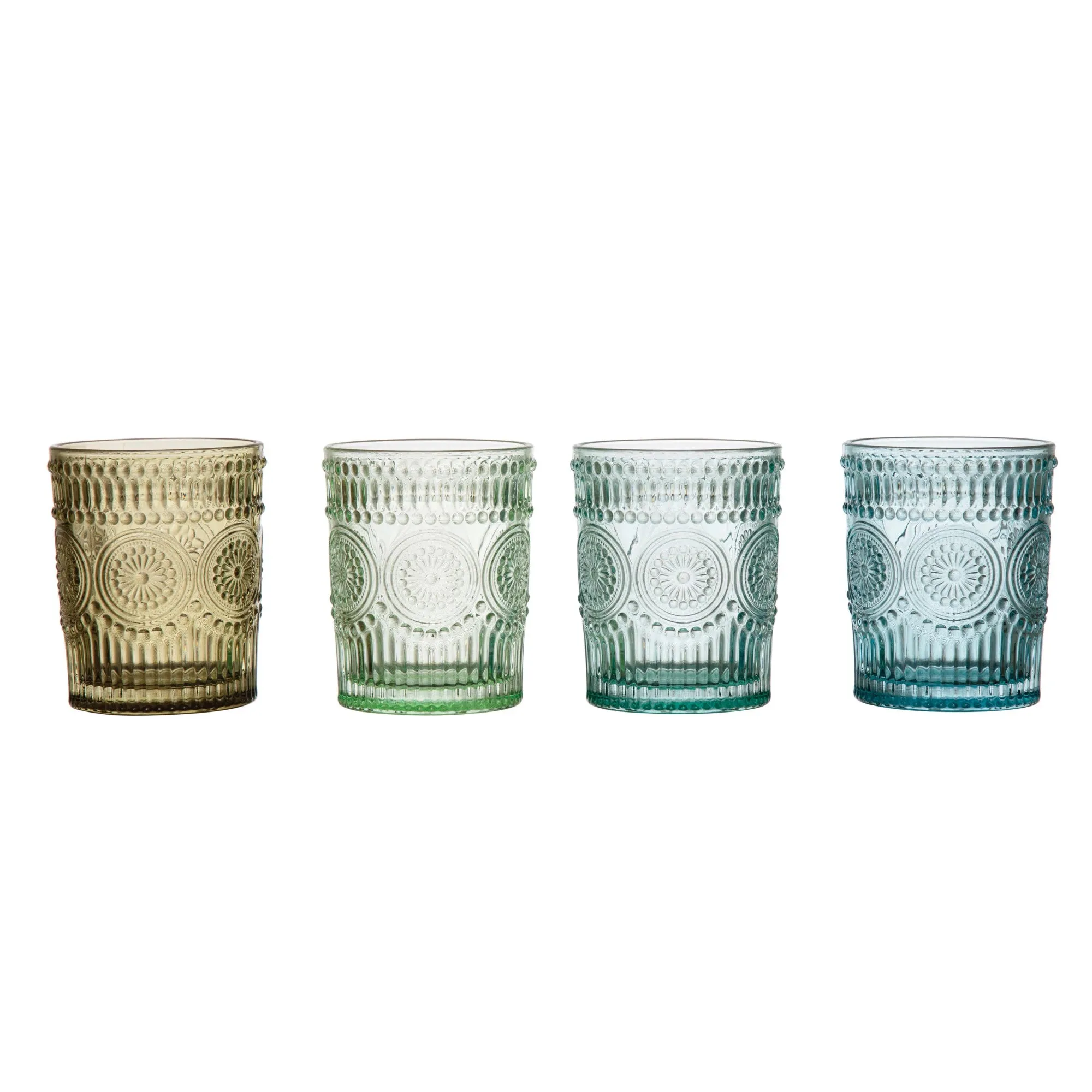 Creative Co-op - Embossed Drinking Glass