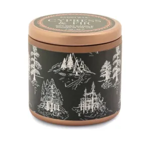 Cypress Fir Holiday Candle 3oz. Copper Tin