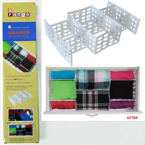 Drawer Divider Organizer Container Bra Socks Ties Underwear Closet Storage Box