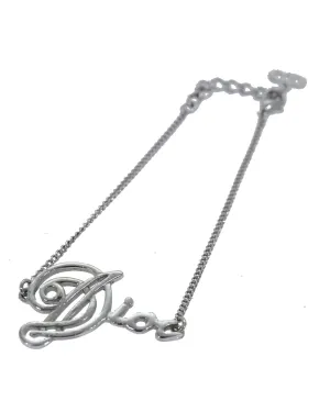 Elegant Metal Bracelet with Item Box and Subtle Scratches