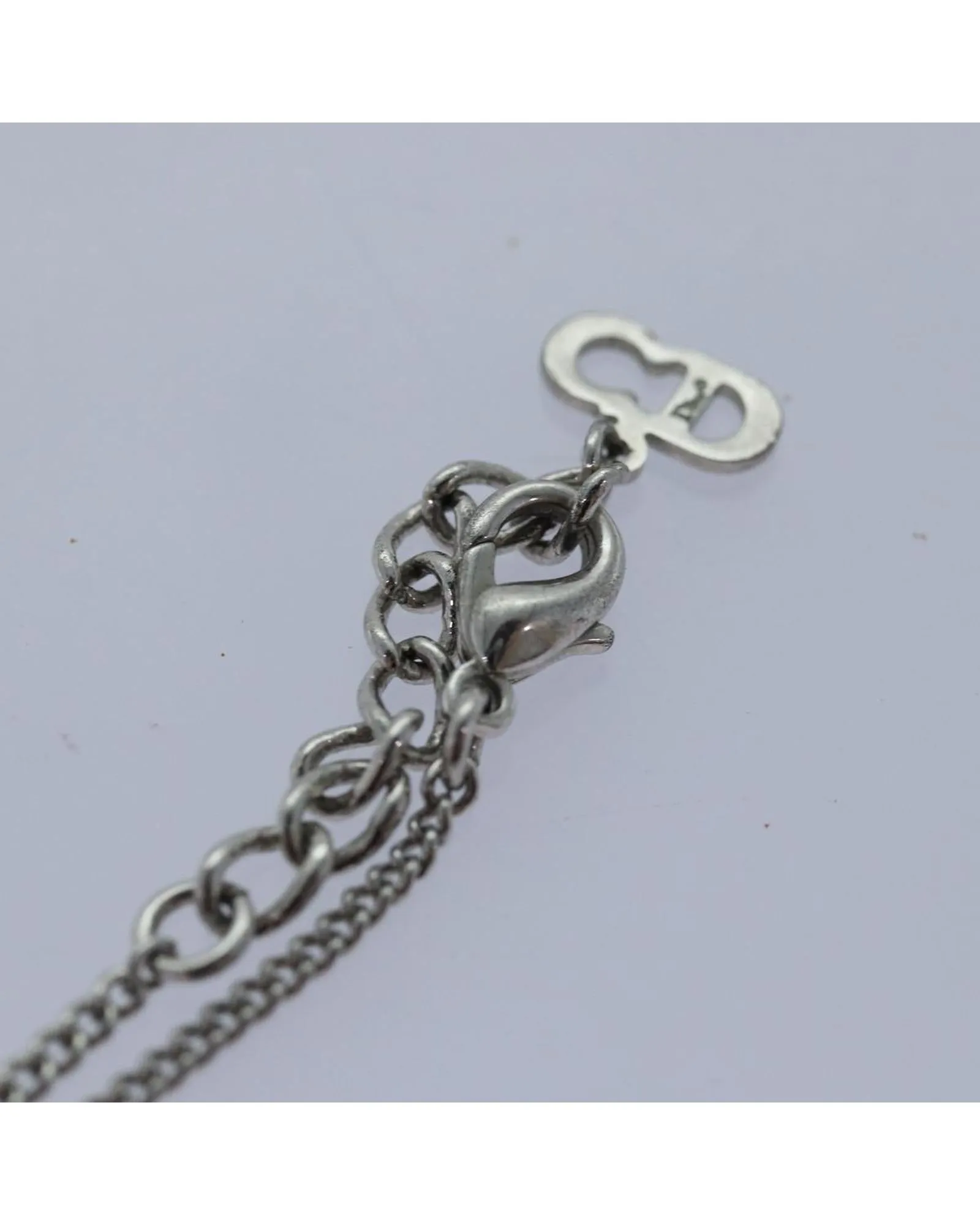 Elegant Metal Bracelet with Item Box and Subtle Scratches