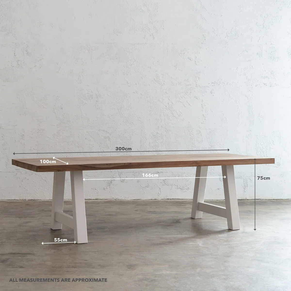 FINAL RELEASE  |  CLUB GRENADA SLATTED OUTDOOR TEAK DINING TABLE |  300CM