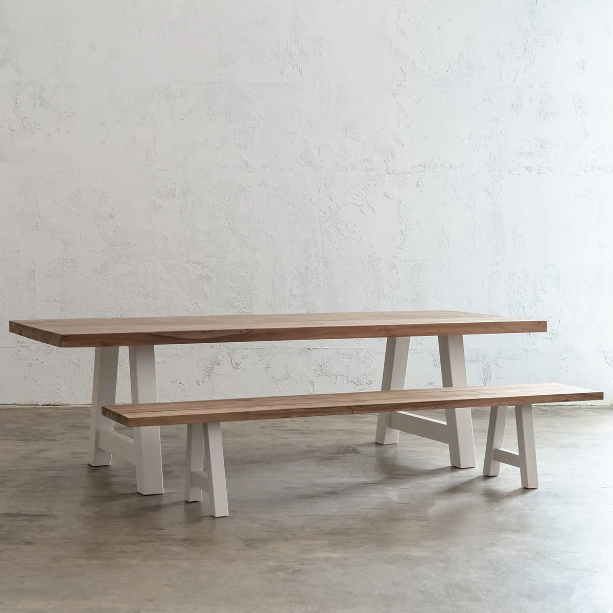 FINAL RELEASE  |  CLUB GRENADA SLATTED OUTDOOR TEAK DINING TABLE |  300CM