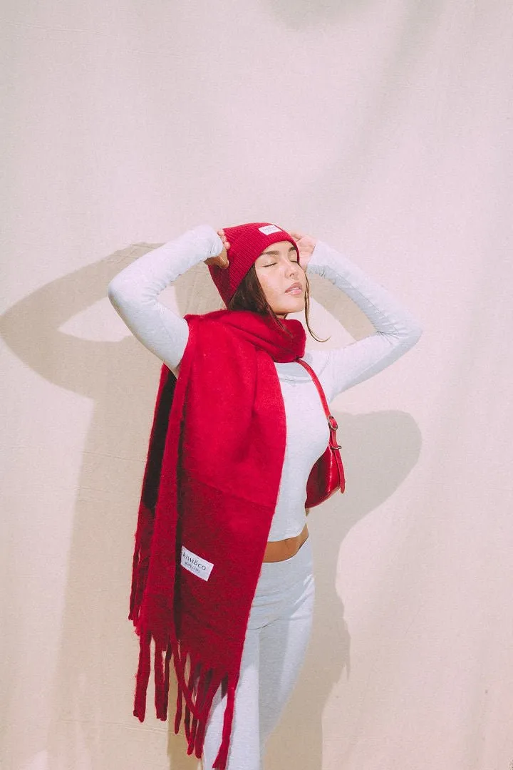 Frosted Cherry Scarf