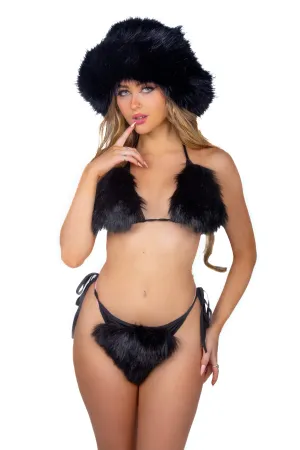 FULL OUTFIT- Fuzzy Black (3 pcs)