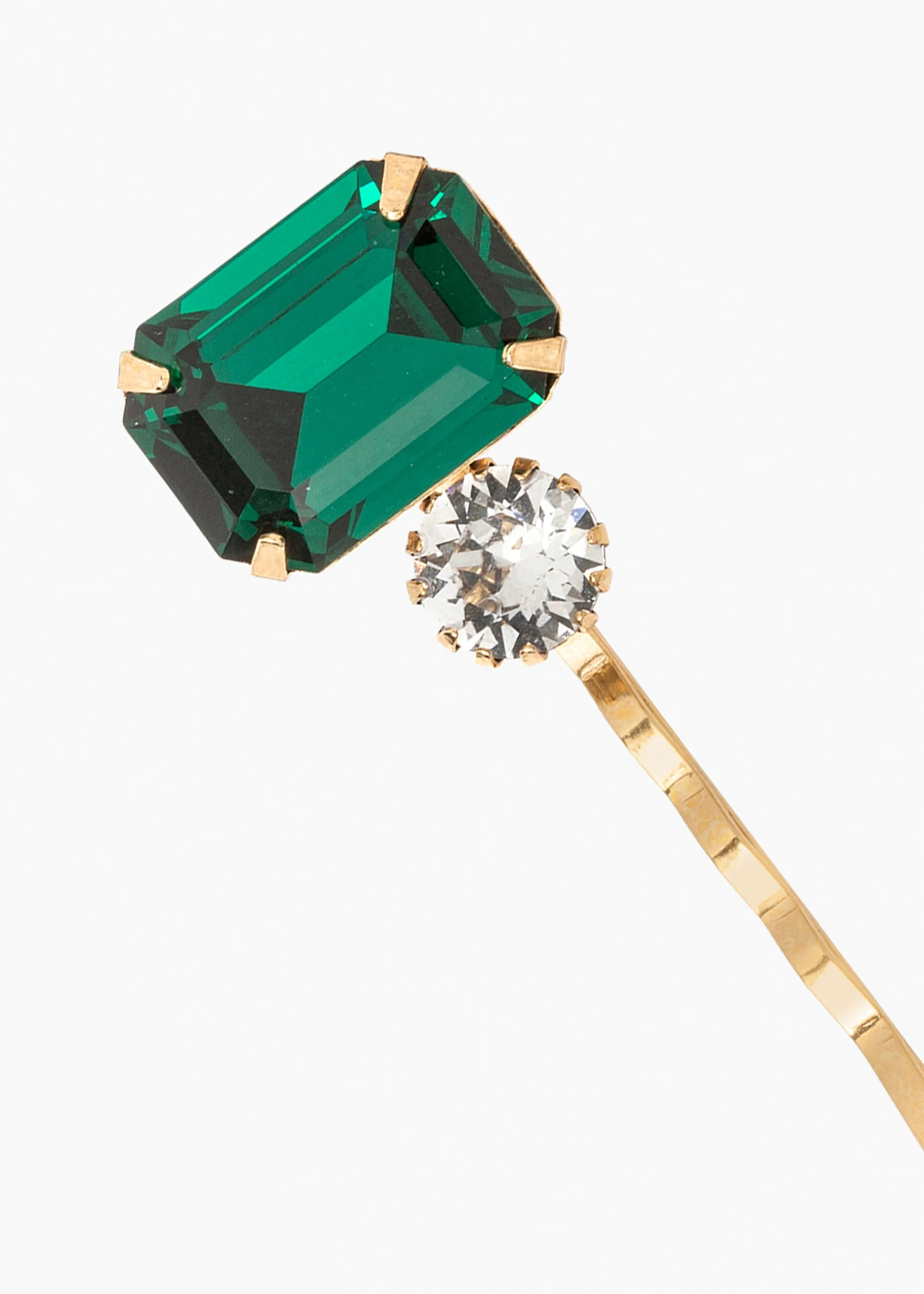 Gemma Bobby Pin -- Emerald