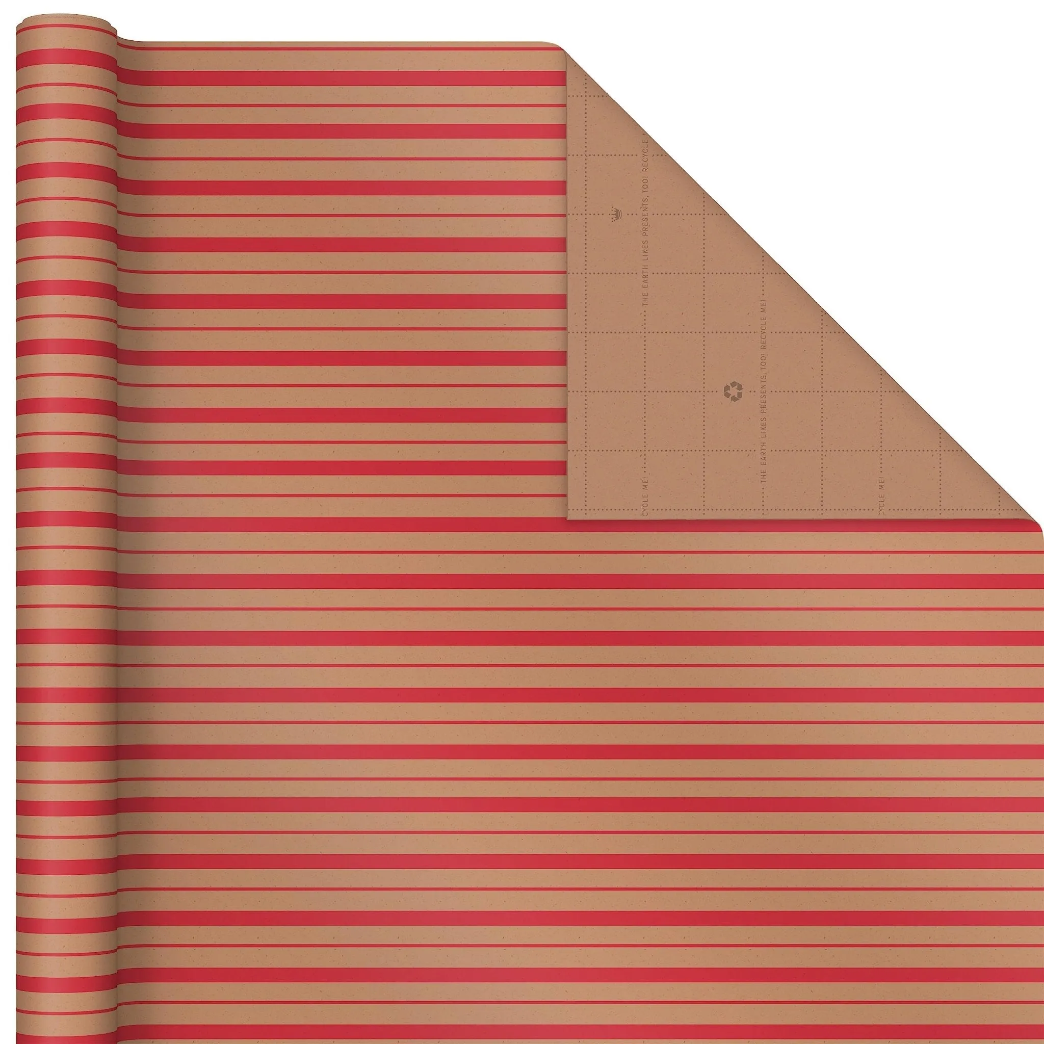 Hallmark: Christmas Wrapping Paper - Recyclable Kraft Paper, 30" Wide by 12' Long (Pack of 3)