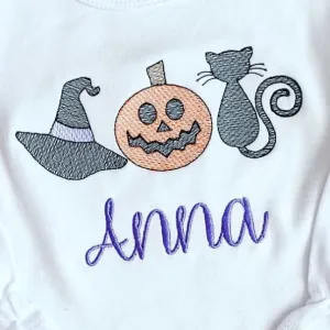 Halloween Girl Trio Sketch *Design Only*