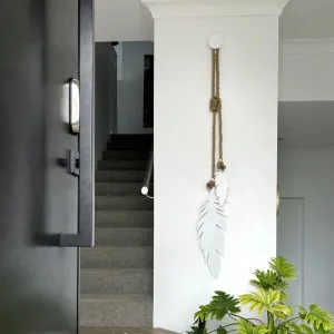 Hanging Feathers - WHITE  (large)