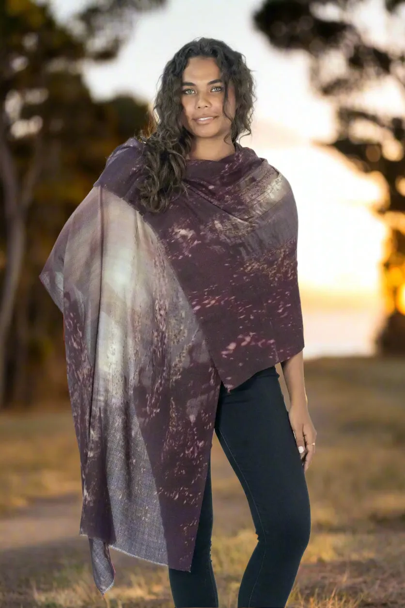 Harriet Jane "Golden Sunset" Silk and Wool Scarf