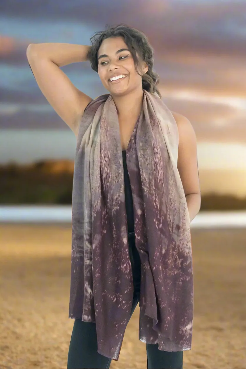 Harriet Jane "Golden Sunset" Silk and Wool Scarf