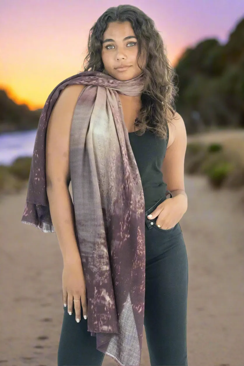 Harriet Jane "Golden Sunset" Silk and Wool Scarf