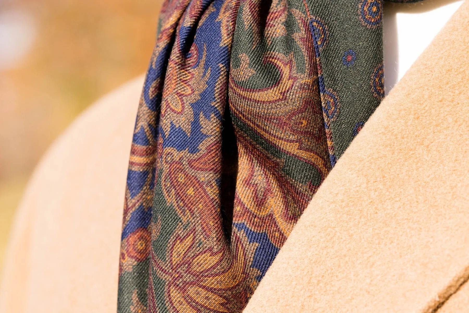Harvest Paisley & Micropattern Scarf