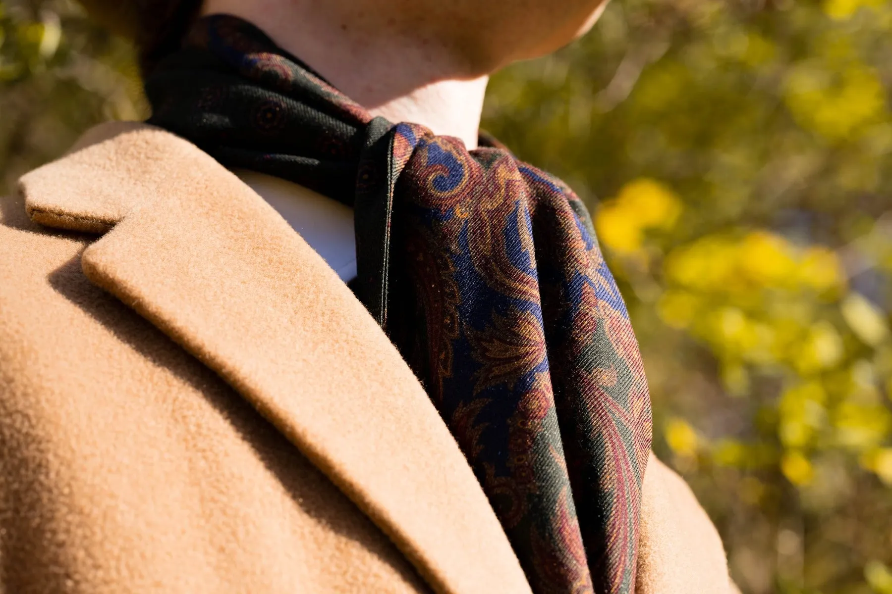 Harvest Paisley & Micropattern Scarf