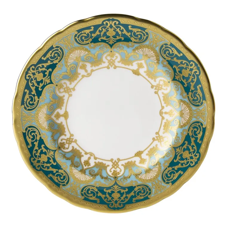 Heritage - Forest Green and Turquoise  Bread and Butter Plate