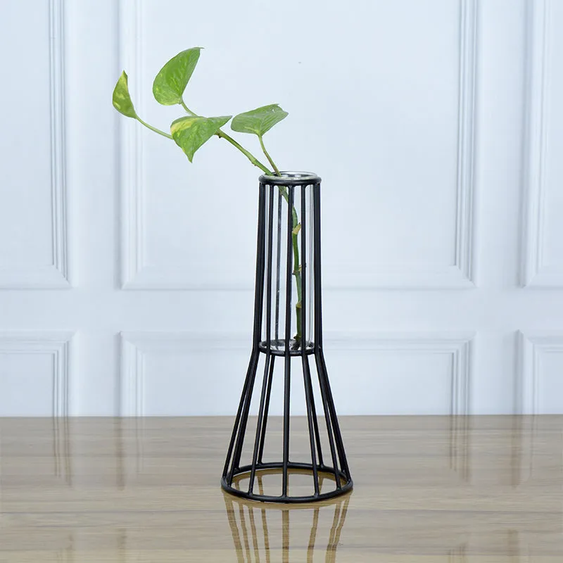 Iara Test Tube Planter - Black