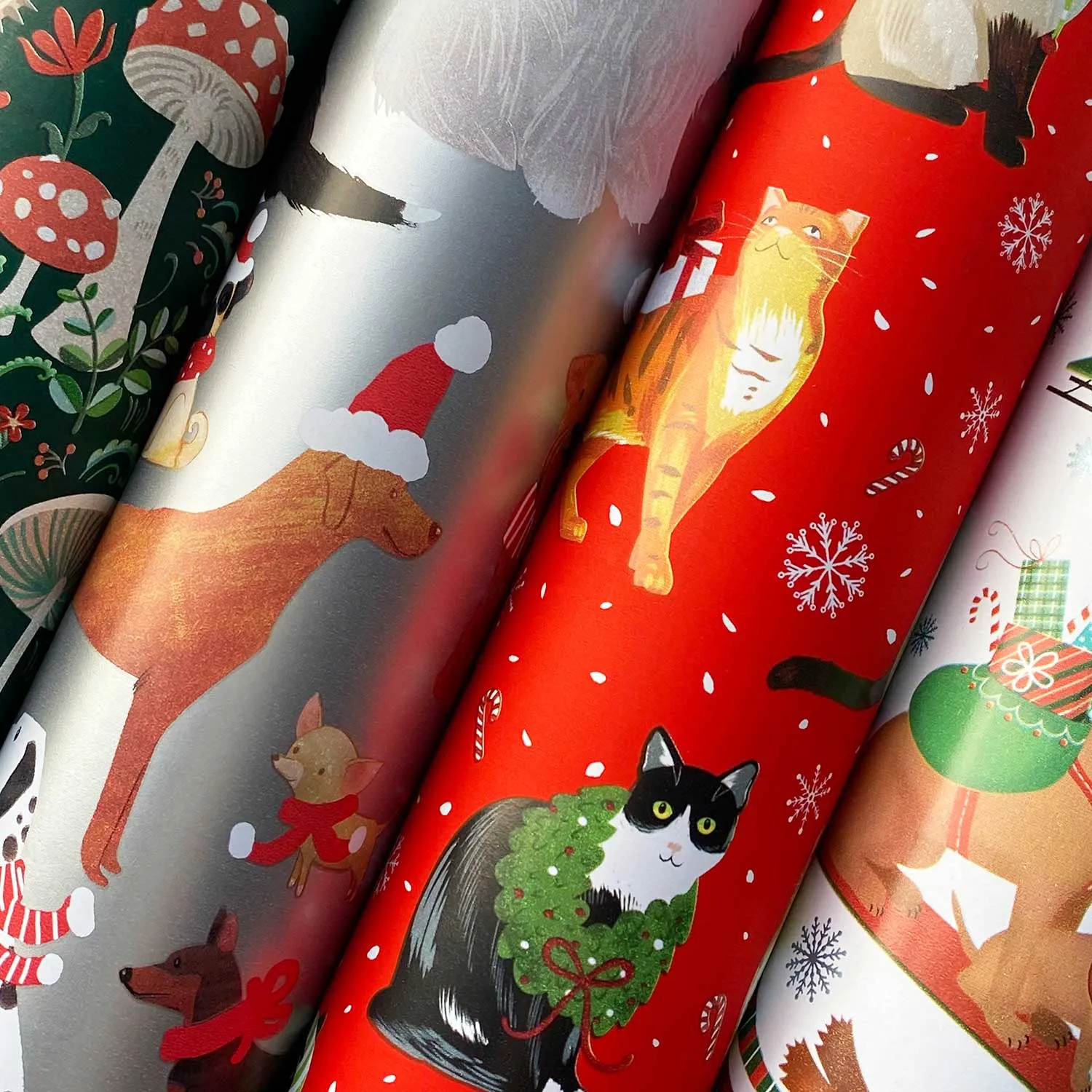Kids Christmas Wrapping Paper Roll Bundle