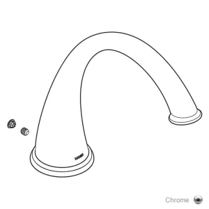 Kingsley Replacement Non-Diverter Roman Tub Spout
