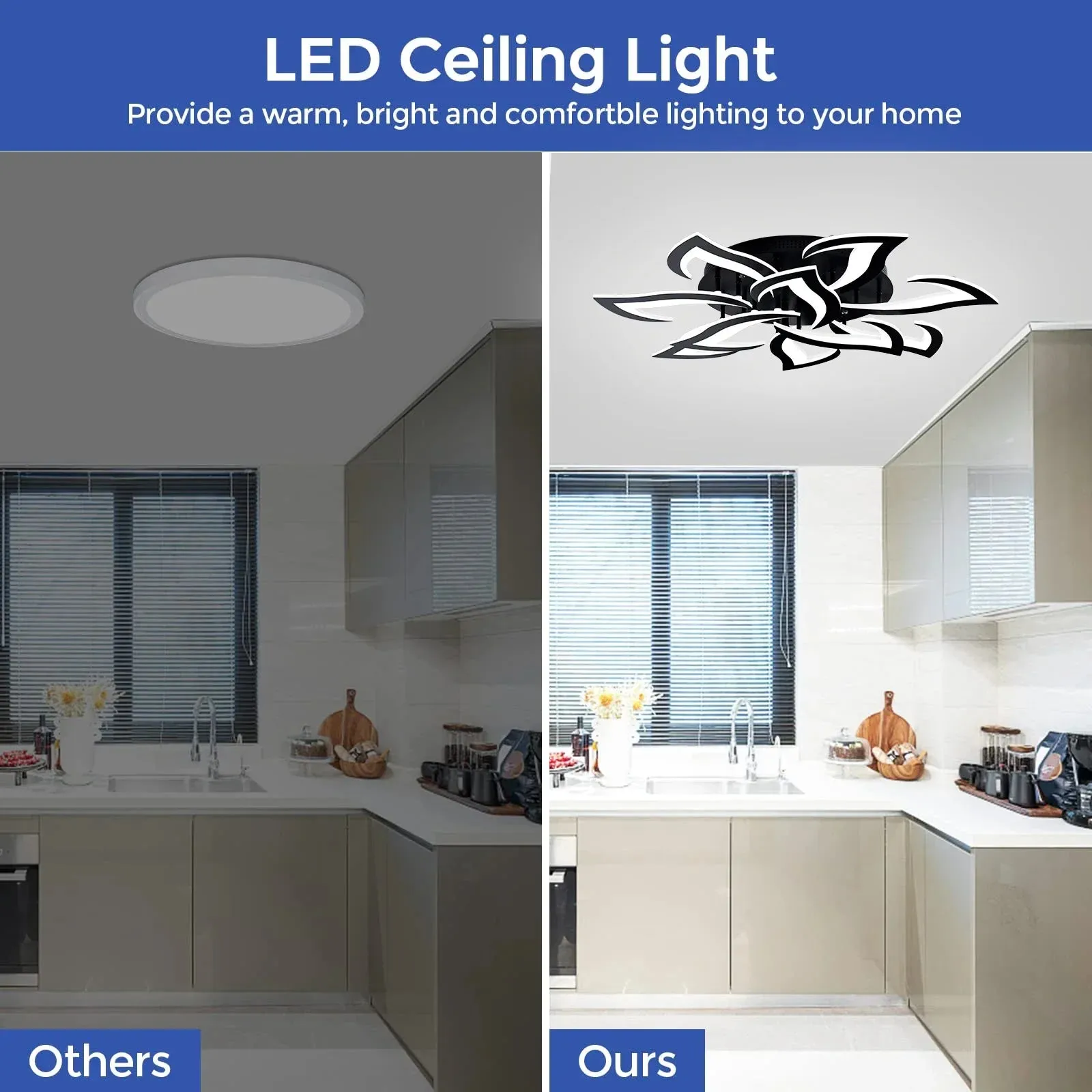 Mansion Smart Dimmable LED Ceiling Light for Bedroom, Living Room, Kitchen & Dining Area