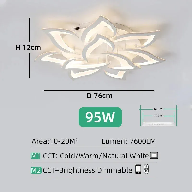 Mansion Smart Dimmable LED Ceiling Light for Bedroom, Living Room, Kitchen & Dining Area