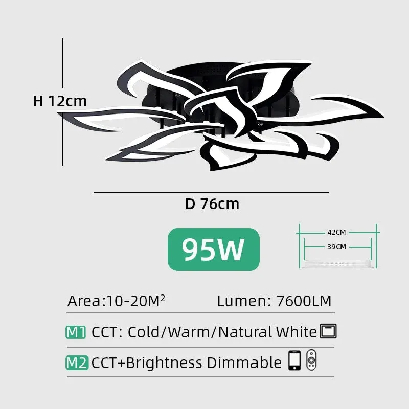 Mansion Smart Dimmable LED Ceiling Light for Bedroom, Living Room, Kitchen & Dining Area