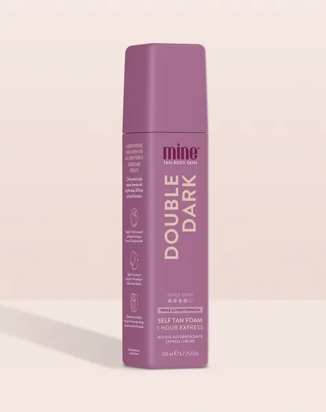 MineTan Double Dark Self Tan Foam 6.7 fl oz / 200mL