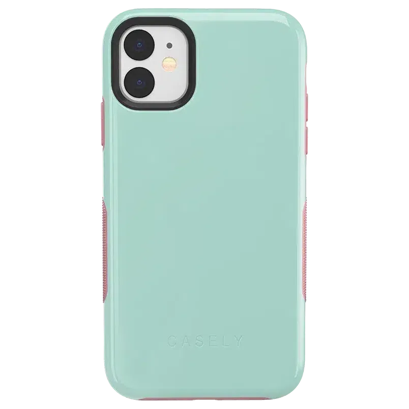 Mint Green on Pink | Ultra-Protective Bold Case