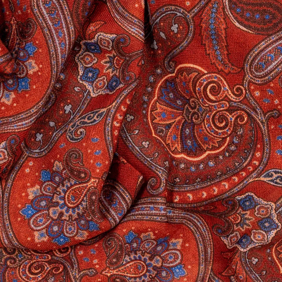 Montana Terracotta Italian Wool Scarf