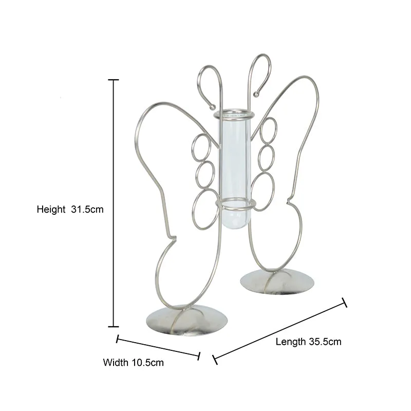 Nector Glow Test Tube Planter - Silver