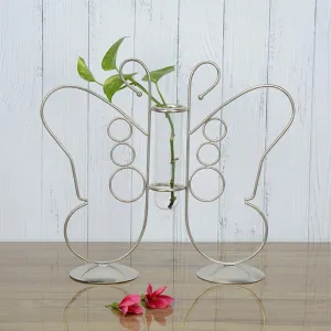 Nector Glow Test Tube Planter - Silver
