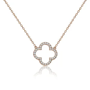 NK-63/R - Chain Necklace with Clover Charm