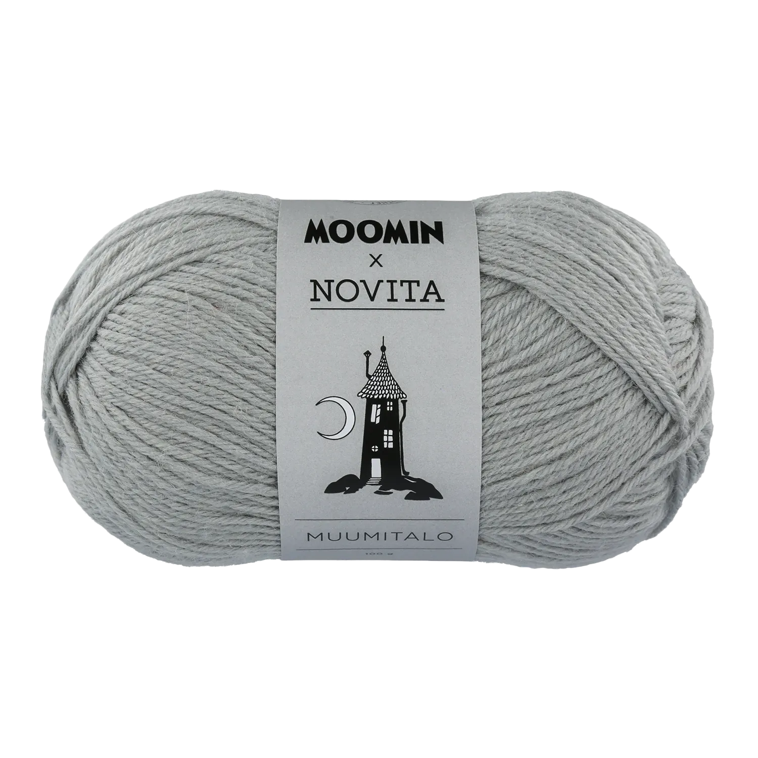 Novita Moomin Muumitalo Wool Yarn, gray