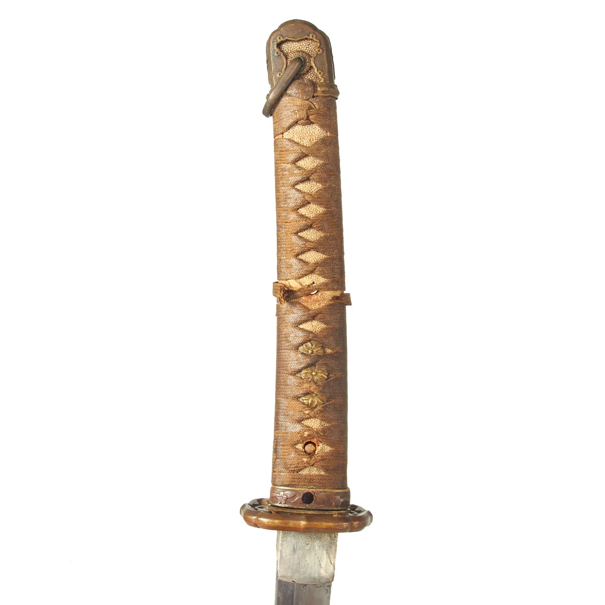 Original WWII Japanese Army Officer Type 98 Shin-Gunto Katana by SUKESADA with Aluminum Scabbard - 500 Year old Blade