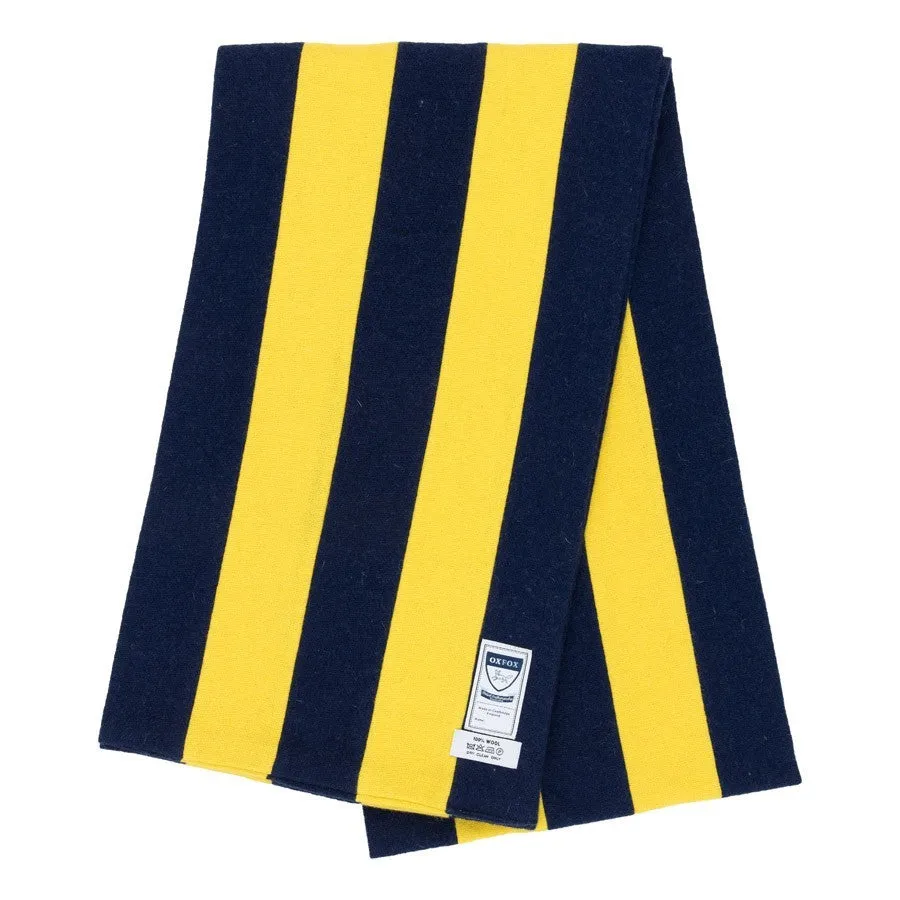 OXFOX Scarves Rams - University College - Navy Blue Yellow