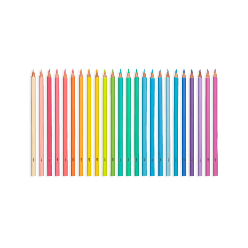 Pastel Hues Colored Pencils - Set of 24