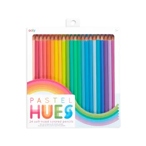 Pastel Hues Colored Pencils - Set of 24