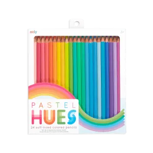 Pastel Hues Colored Pencils - Set of 24